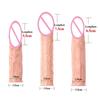 Realistické kondomy pro prodloužení penisu na penis 7,5 cm, opakovaně použitelné silikonové kondomy se zpožděním penisu