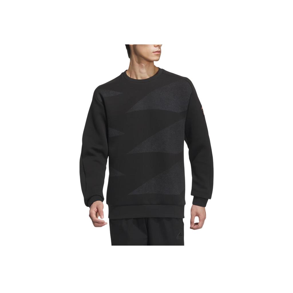 Adidas Wuji Series FW24 Crew Neck Pullover Sports Casual Long Sleeve Sweatshirt Men Sweatshirt Black JI8716
