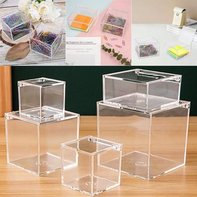 Multi Size Plastic Box Flip Cover Jewelry Cosmetics Storage Durable Display Cases  Doll