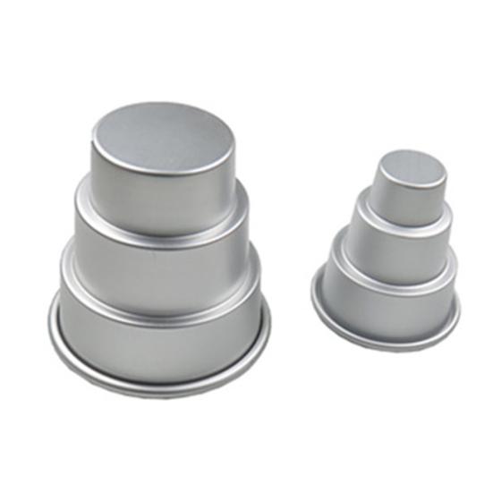 3 Tier Pudding Baking Cupcake Cookie Chocolate Tray Pan Cake Decor Tools