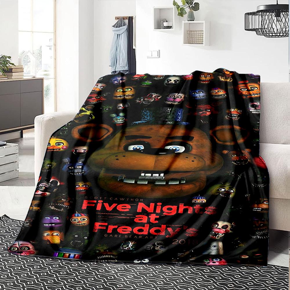1pc Five Nights Freddys flannel Blanket for Super Soft Cute Comfort Blanket for Travel Bedding Couch Sofa Blanket Y73018