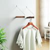 Nordic Wooden Wall-Mounted Clothes Rack with Creative Hooks