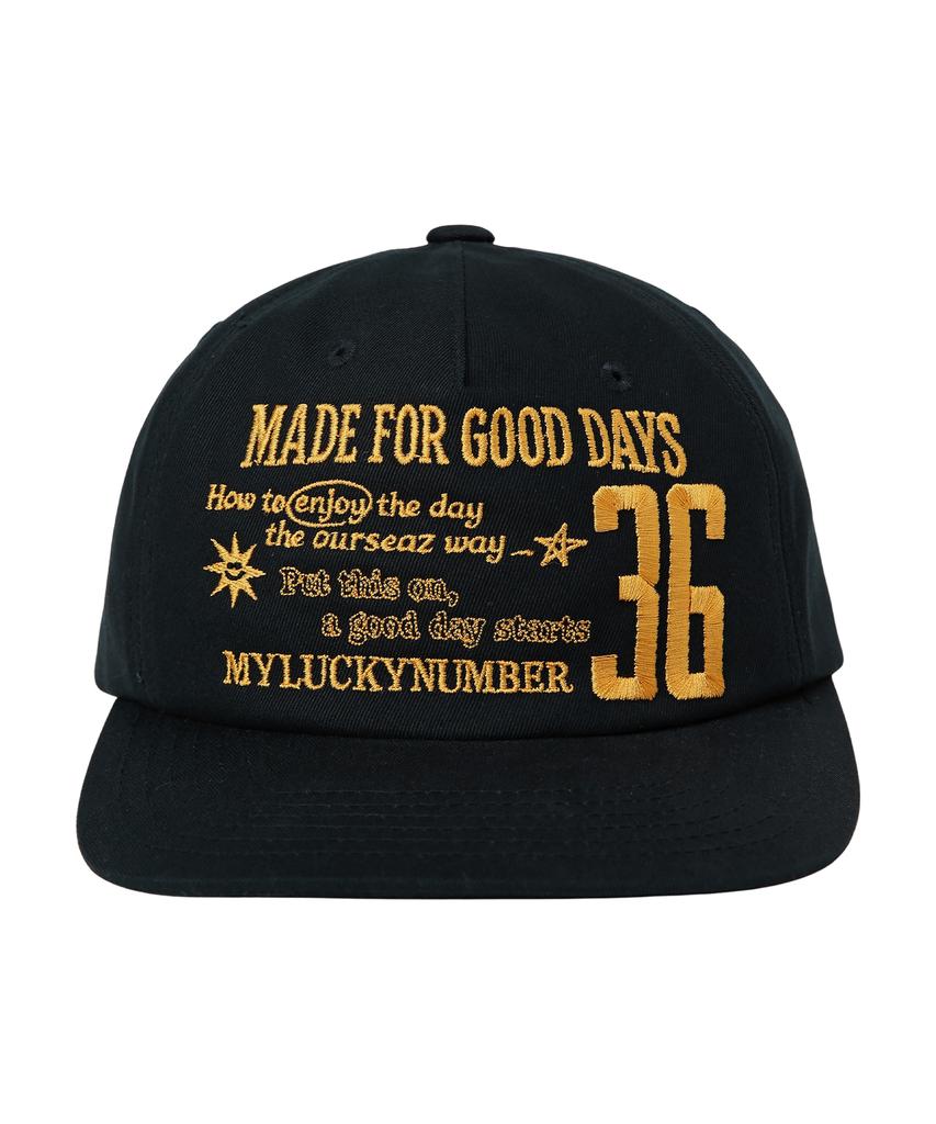 Awosijeu 36 Good Day Lettering Ball Cap - Navy