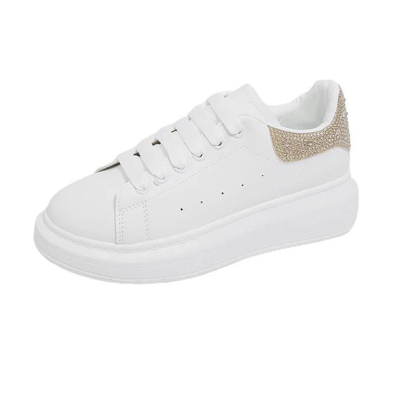 

Кожаный Бренд Летние Дизайнерские Клинья Белые Кроссовки Платформа Tenis Feminino Тренировочная Женская Обувь для Ходьбы 2025 Женская Повседневная Обувь 35 золотой