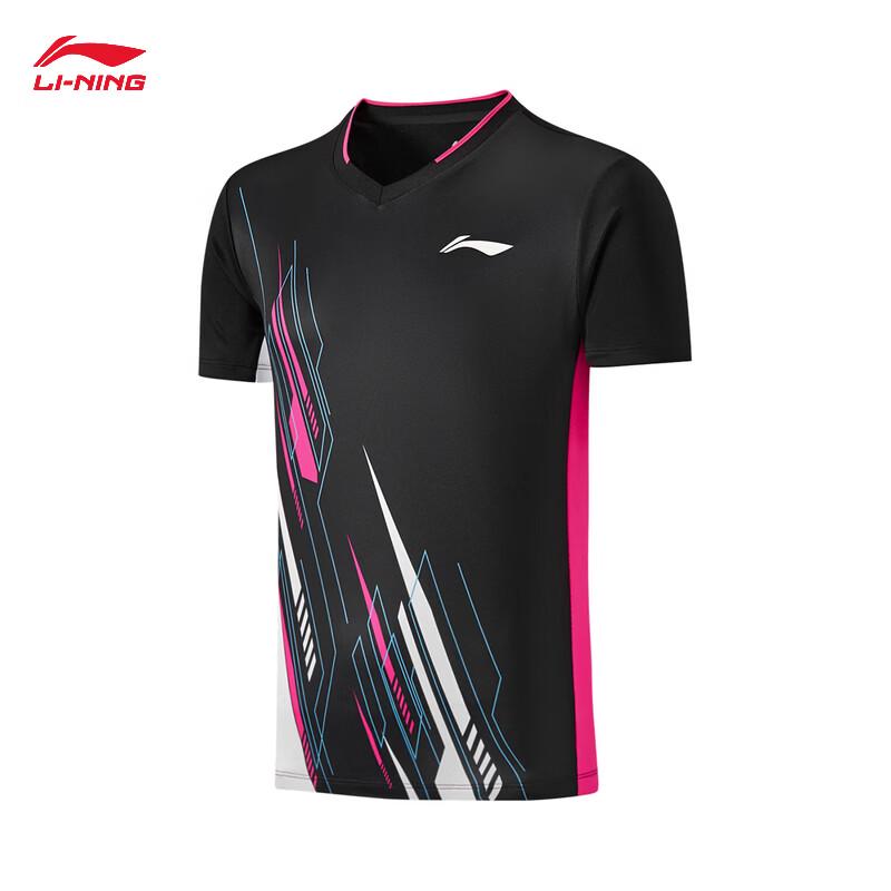 Li-Ning Unisex Badminton Competition Short Sleeve T-Shirt AAYW057 XL