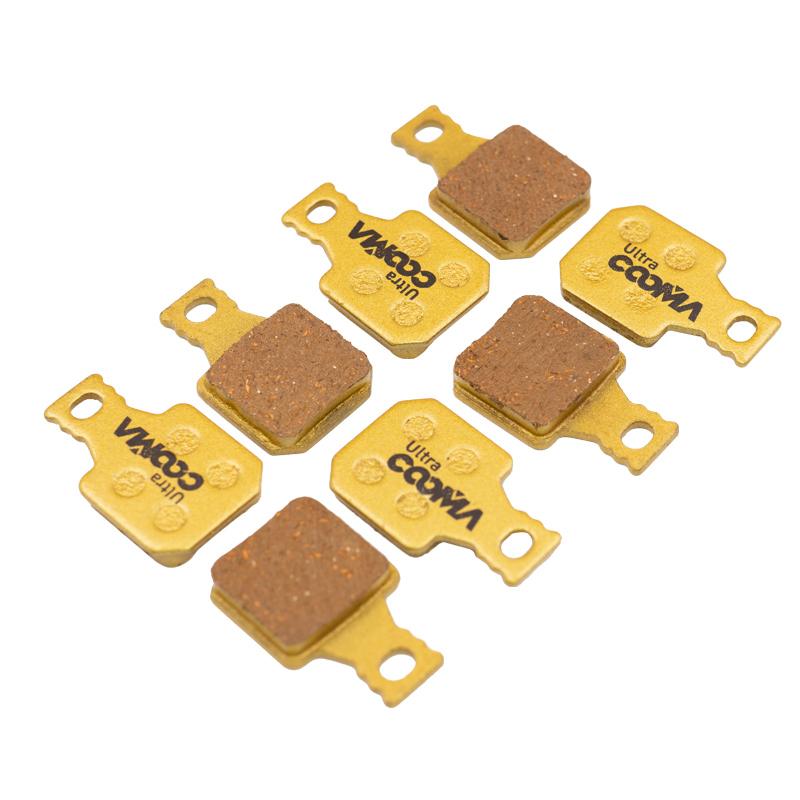 4 Pairs, Bicycle Disc Brake Pads For Magura MT5 MT7 Caliper, Gold Full Metal