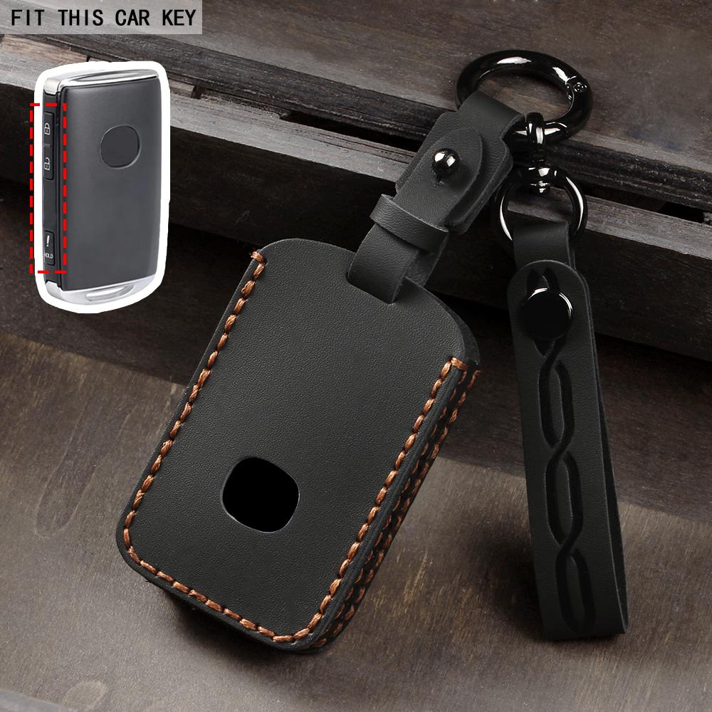 Leather Key Case Shell Fob for Mazda 3 Alexa CX4 CX5 CX-5 CX8 CX-30 CX30 2019 2020 Protector Accessories