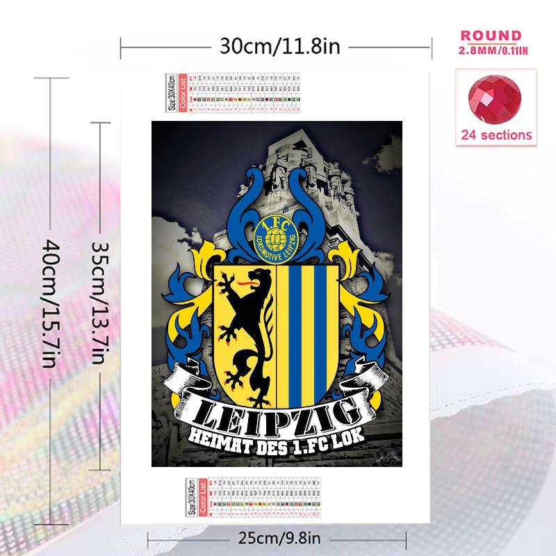 Lok Leipzig Soul 100% Round Full Drill 5D DIY Diamond Painting Embroidery Cross Stitch Rhinestone Décor
