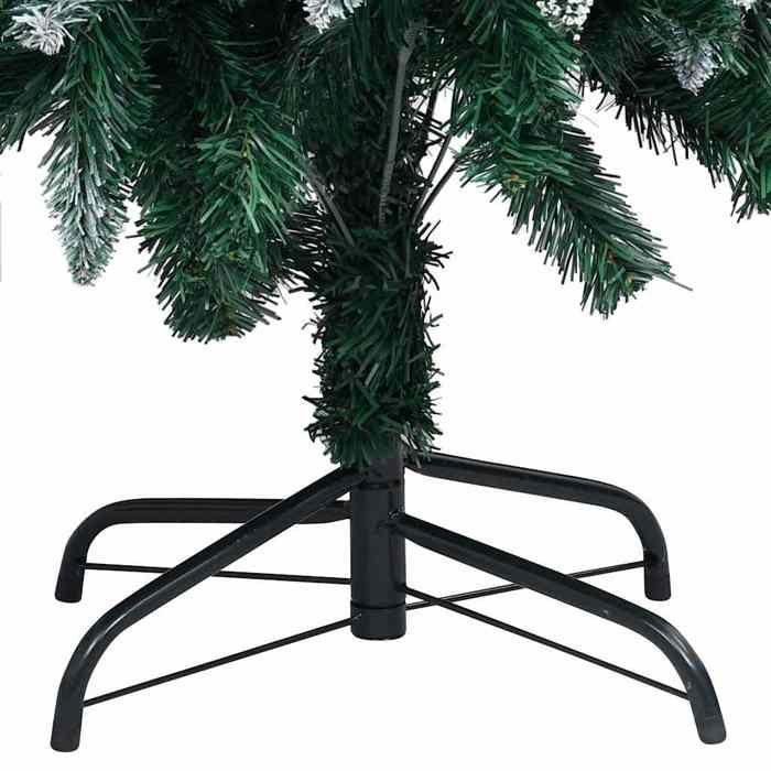 Arbre de Noël artificiel - MAISON EXCLUSIVE - 240 cm - LED USB - Pommes de pin & boules incluses - Base métal