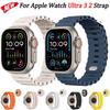 Ocean Band voor Apple Watch Ultra 3 2 Band 49mm Serie 45mm 41mm 46mm 42mm 40 44mm Siliconen Horlogeband iWatch 11 10 9 8 7 6 5 SE2