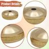 3 Pieces Tuba Valve Brass Instrument Piston Button Cap Covers Trombone Metal Parts Replacement
