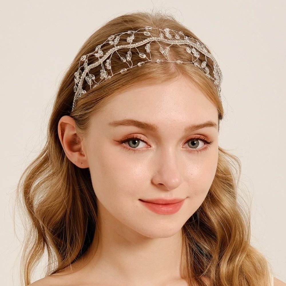 Wedding Headpieces Sparkling Rhinestone Tiara Elegant Headbands Bride Hair Bands  Women