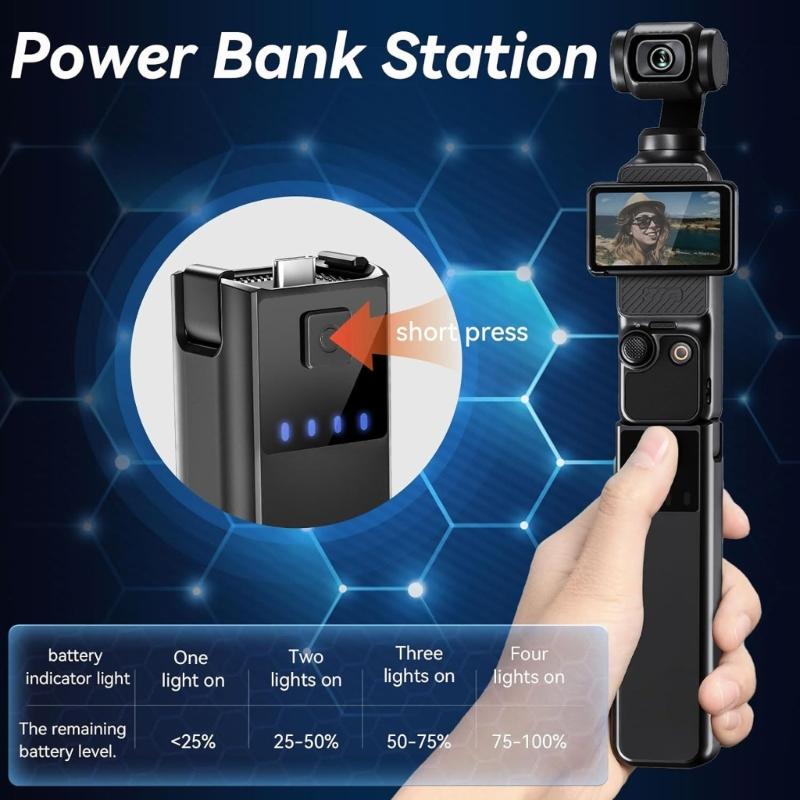 High Capacity 5000mAh Camera Battery Handle Grip With 22.5W Rapid Charging Builts In Safety Function For Extended Shoot