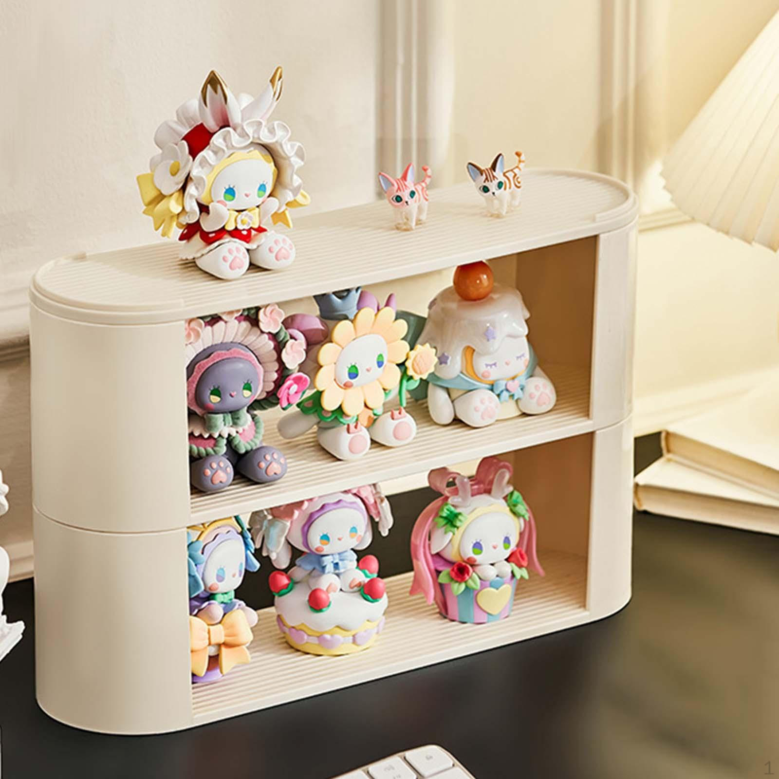 

Bathroom Organizer Countertop Perfume for Dresser Non Slip Cosmetic Storage Living 2 Tier