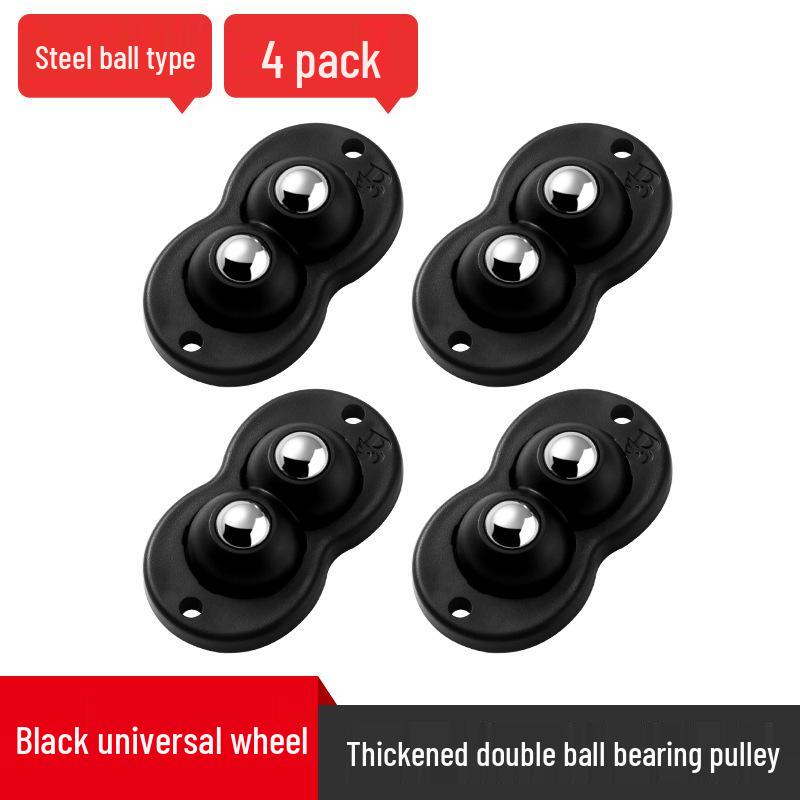 Roulettes d'ameublement pivotantes silencieuses: Roulettes adhésives universelles pour un déplacement facile