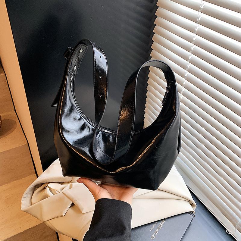 Popular simple bag women's new fashion casual shoulder dumpling bag messenger bag