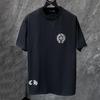 8936 CHROME HEARTS 2026 Summer New High Quality Cotton Round Neck Loose Large Size Men's and Women's T-shirt Couple T-shirt