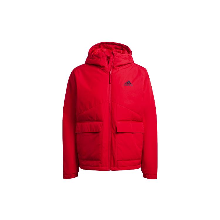 Мужские пуховики Adidas Красные С капюшоном Умеренные Другие H65765 S