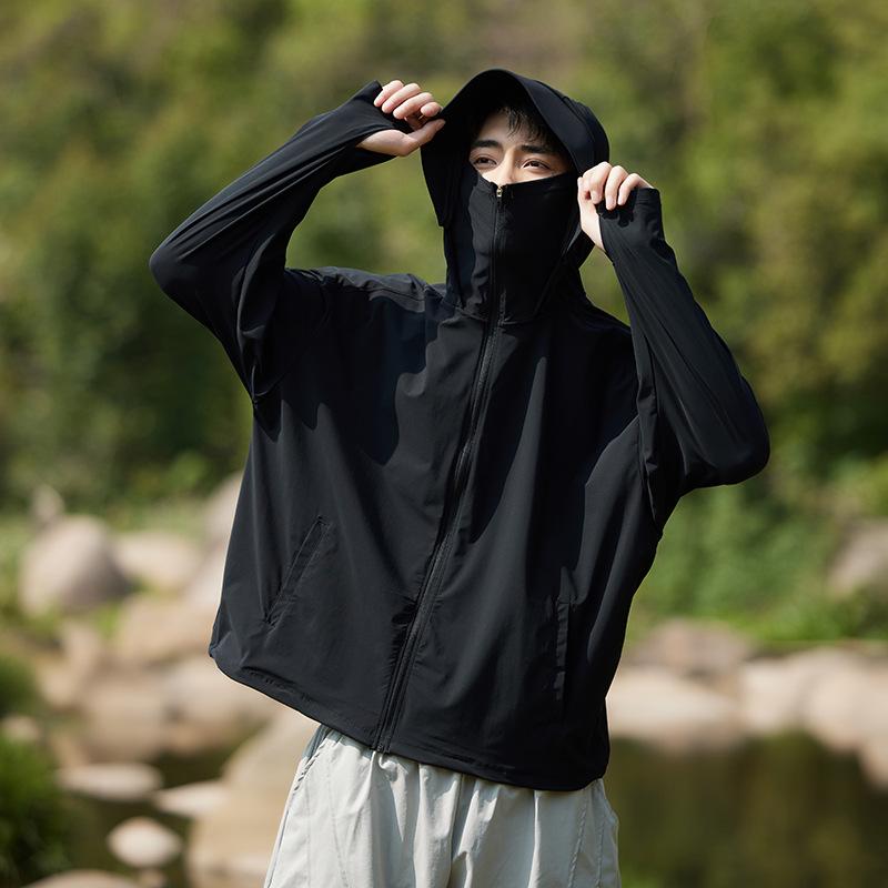 2025 Lightweight Breathable Ice Silk Sun Protection Clothing - Plus Size, Unisex, Summer Outdoor Wear