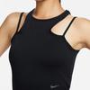 Nike Canotta da donna senza maniche girocollo con logo monocolore Dri-FIT Nera DX6488-010