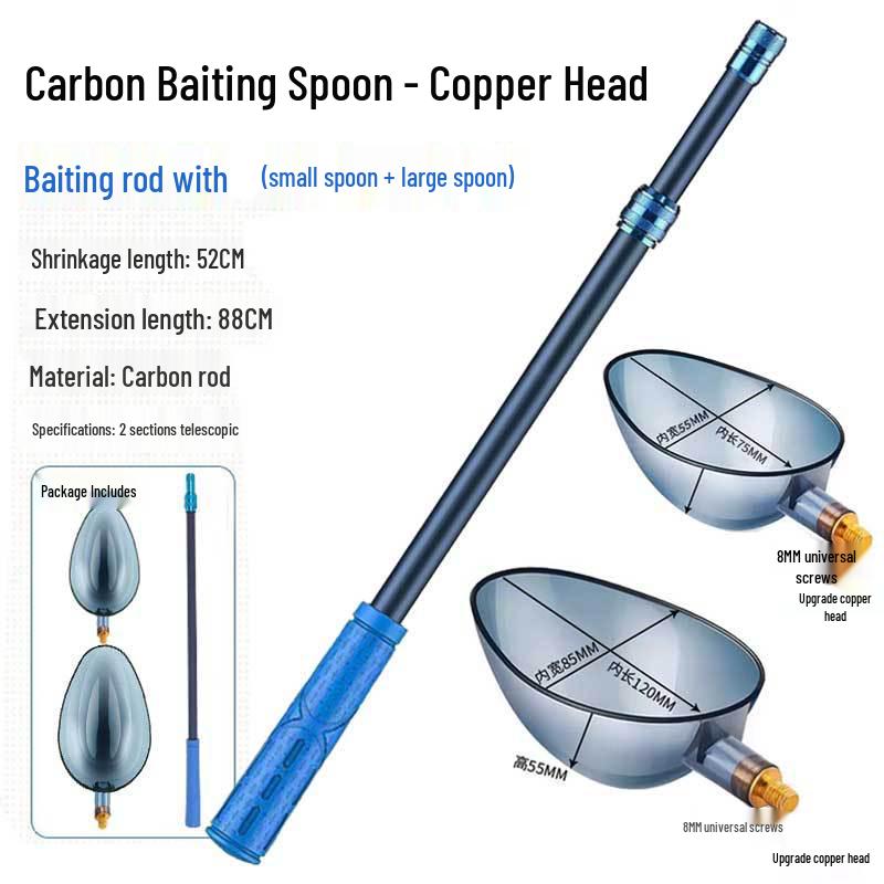 Long-Distance Casting Bait Spoon: Compact Feeder for Precise Wild & Rock Fishing