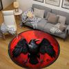 Boho Round Moon Multicolor Rug Mat, Non-Slip Floor Mat for Entryway