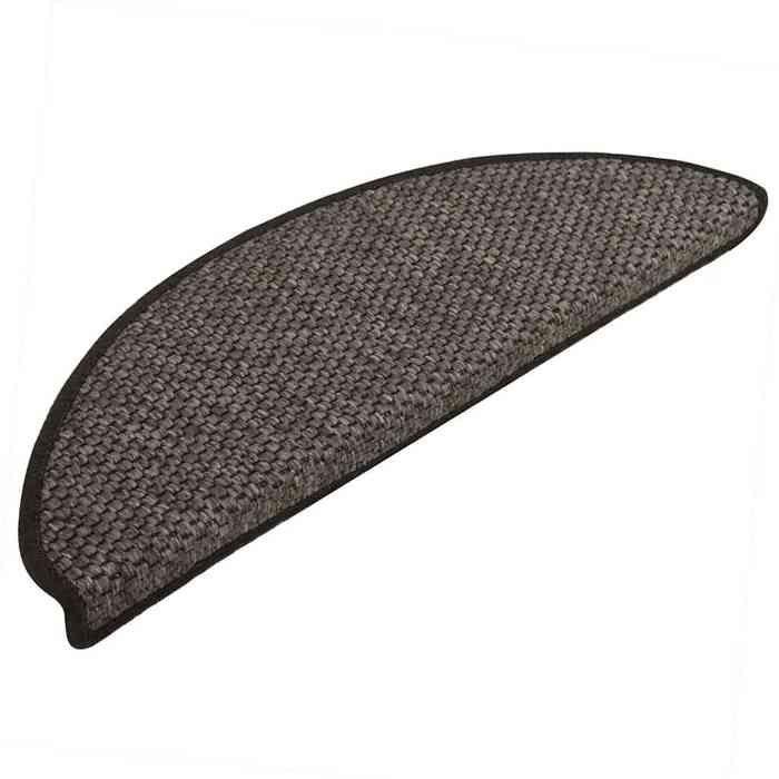 VidaXL Tapis d'escalier autocollants 30 pcs 65x21x4 cm anthracite, bande de roulement, tapis de bande de roulement 3365873