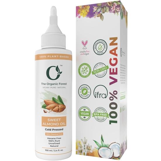 

100% Растительное Масло Сладкого Миндаля для Массажа Кожи, Волос и Тела - Чистое, Холодного Отжима и Натуральное Масло Роган Бадам для Сияющей Кожи
