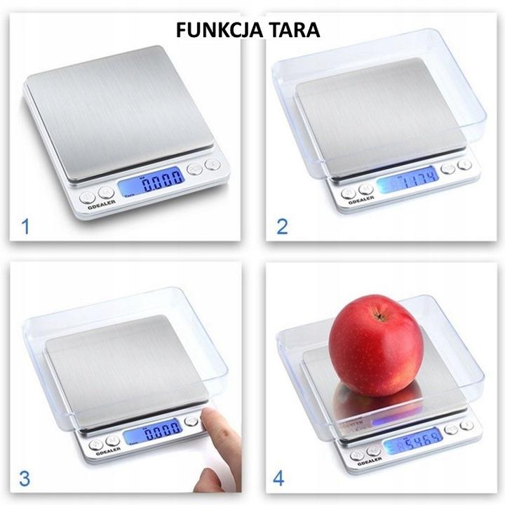 Waga Jubilerska Elektroniczna 0,1G/2000G Kuchenna