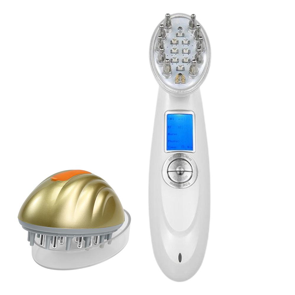 Microcurrent Vibration & Red Light Laser Hair Massager Comb