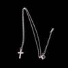 Versatile Stainless Steel Women's Cross Clavicle Necklace - European & American Hip Hop Style