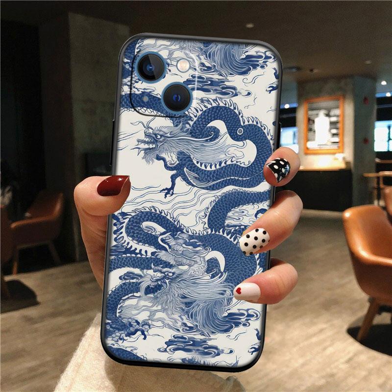 IK23 Chinese Dragon New High-End Shell Phone Case for iPhone SE X XS XR 16E 17 11 Pro Max 8 7 6 6s Plus Air