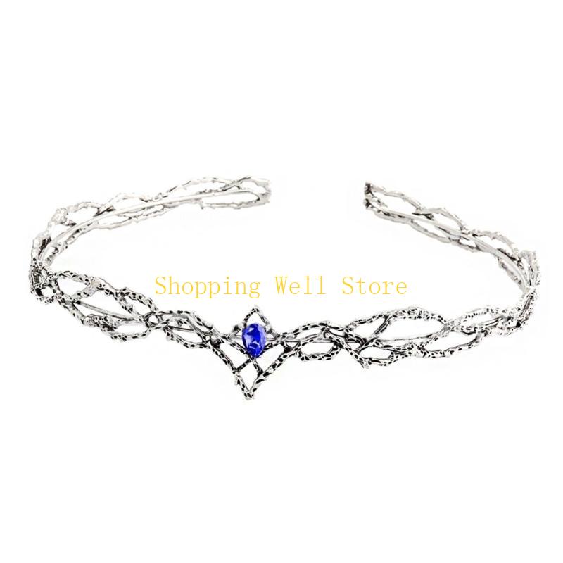 Fashion Elven King Crowns with Stylish Diamonds Adjustables Size Elegant Designs for Parties and Weddings Decoration