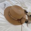 New original ethnic style straw hat women's spring and summer beach outing sun hat retro straw woven sun protection hat