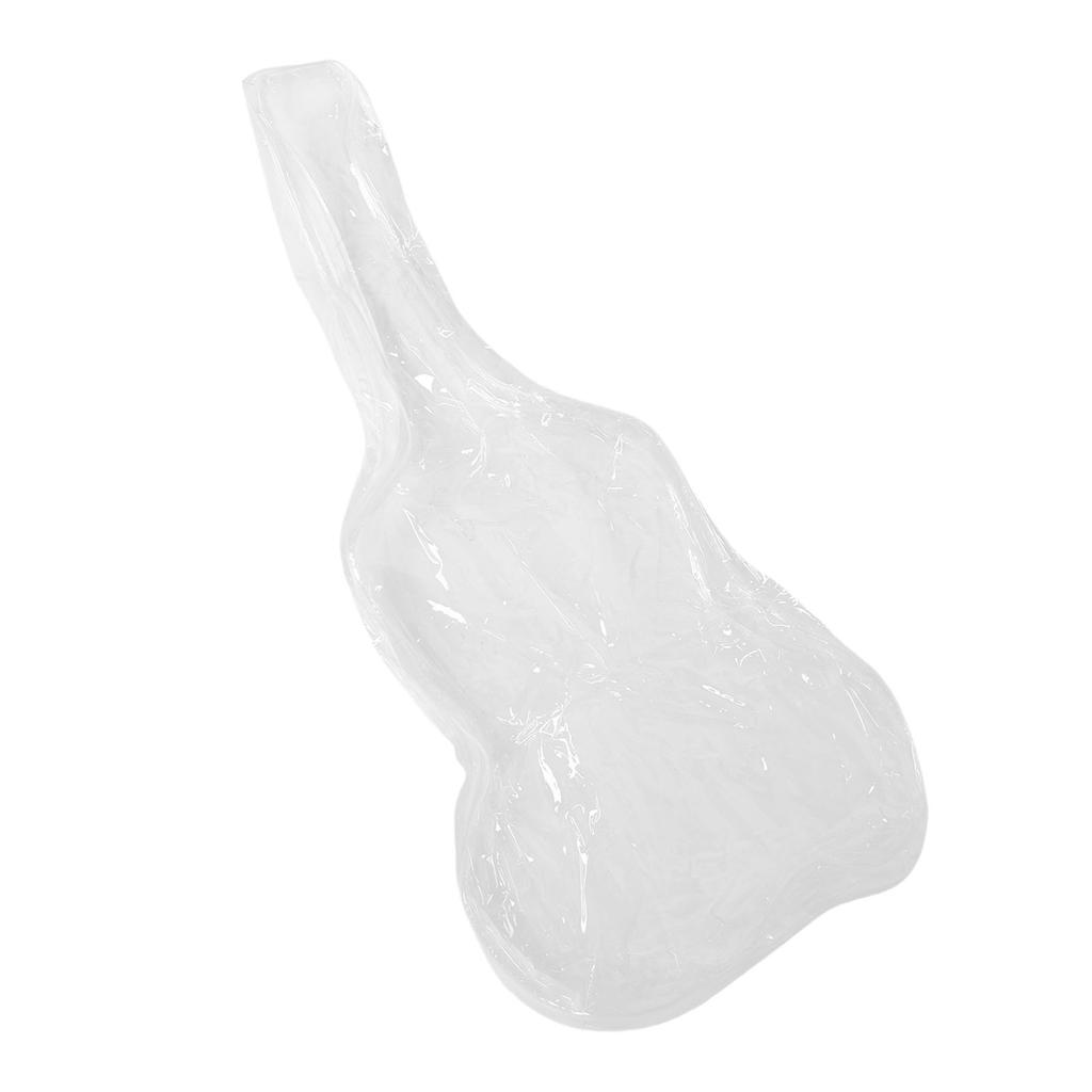 Guitar Dust Cover Transparent PVC Water Proof Acoustic Electric Guitar Cover Protective Storage Bag for 40in 41in Guitar