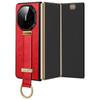 SULADA Fashion Series for Huawei Mate XT Ultimate Case Wristband Kickstand Leather+PC Back Phone Cover