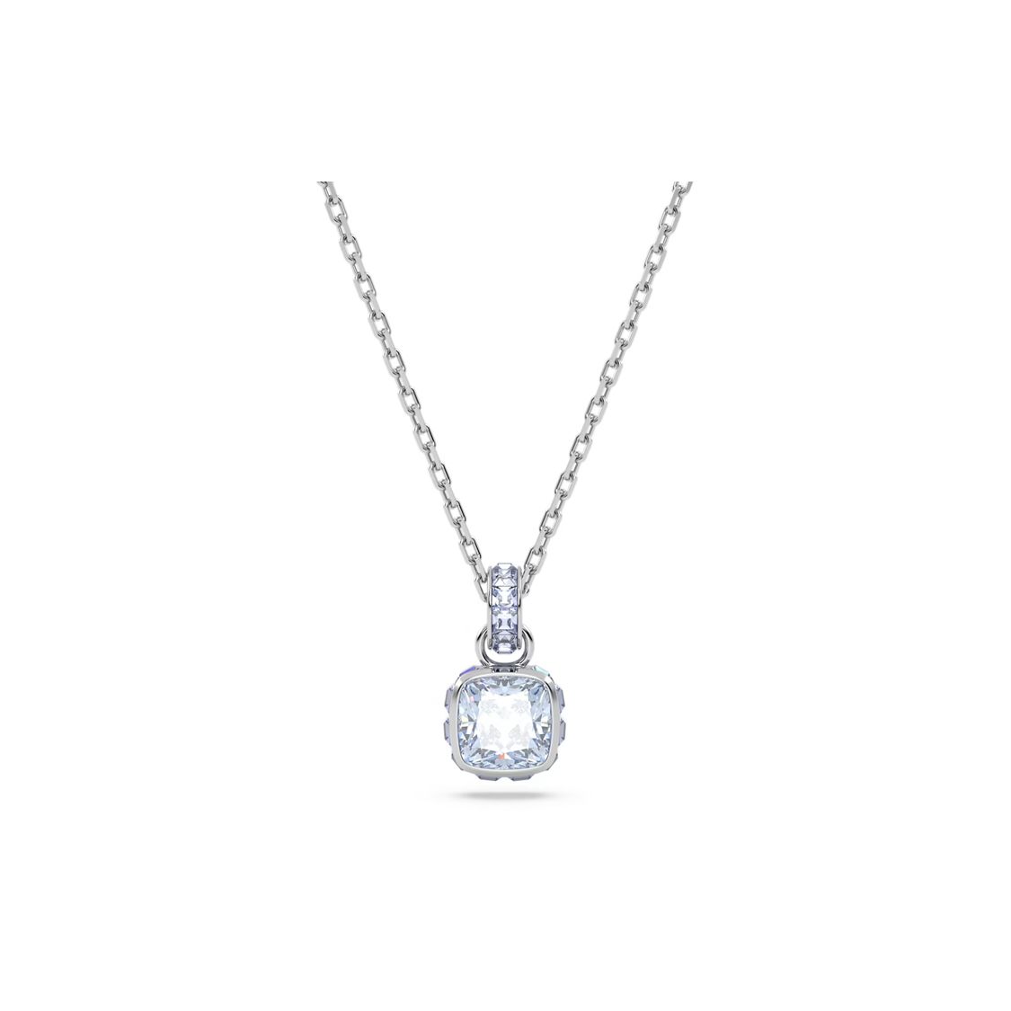 Swarovski Birthstone Fashionable Elegant Versatile Necklace Women necklace 5651794 Box+Shopping Bag (Random Color)