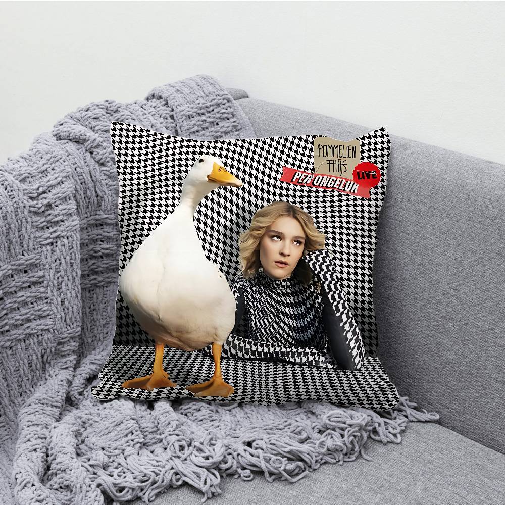 

Pommelien Thijs Gedoe Pillow Case Print Polyester Fiber 40X40 cm Home Sofa Throw Cushion Cover Decoration 50cmx50cm