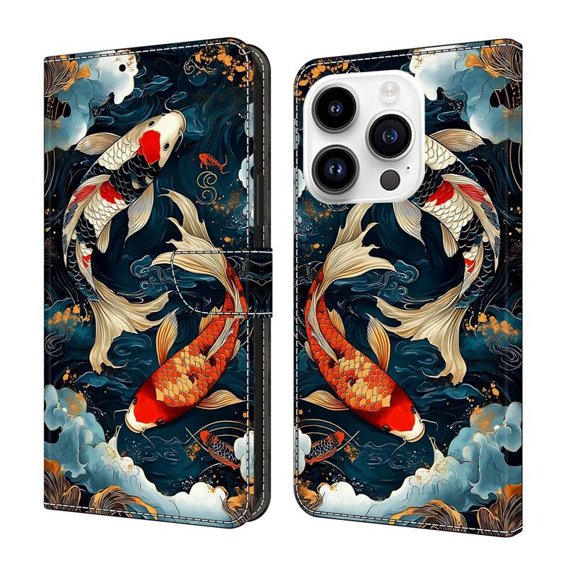 Leather Etui Phone Case for Nokia G300 G21 G11 G20 G10 G60 G22 6.3 5.3 3.1 5.4 Flip Cover Magnetic Wallet Painted Flower Deer