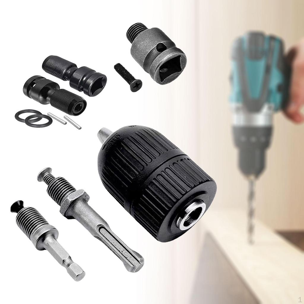 10x bezklíčový vrtací sklíčidlo Adaptér pro rychlé připojení rázového unášeče Výměna nástroje 1/4" šestihran