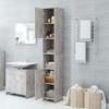 VidaXL Bathroom Cabinet, Concrete Grey 30x30x183.5 Cm Particleboard