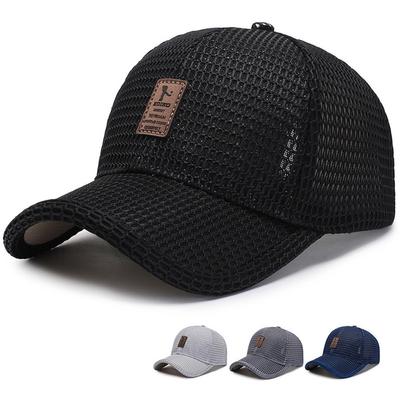 Chapeau de soleil d'été pour homme, casquette de baseball polyvalente, casquette d'été en maille respirante
