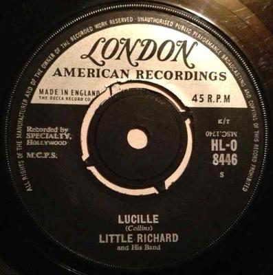 7inch Record LITTLE RICHARD & HIS BAND - Lucille / Send Me Some Lovin' HLO8446 London Records, UK Rock Used