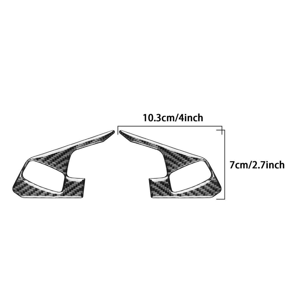 Carbon Fiber Steering Wheel Trim for Chevrolet Corvette C8 -2024