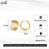 Effie Queen Edelstahl 18 Karat Gold Weiße Muschel Creolen Bankett Schmuck für Damen Geburtstage Party Jahrestag Geschenk STME06