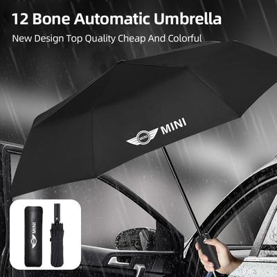 12 Bone Car Super Large Folding Rain Windproof Sunny Umbrella For MINI Cooper JCW WORKS R55 R56 F55 F56 R57 R58 R59 R60 R50
