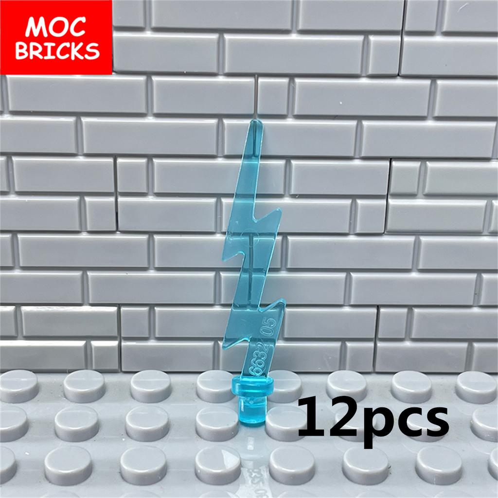 MOC Bricks Ice Energy Power Bursts Strong Lightning Action Figure Weapon 35032 27393 Accessory Building Blocks Toys Kids Gifts