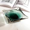 Large Crystal Glass Ashtray: Light Luxury Creative Decor for Home, Office, or Living Room