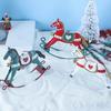 Eye-catching Tree Ornaments Christmas Ornaments Set Eye-catching Christmas Hanging Horse Figurines Iron Resin Horse for Home