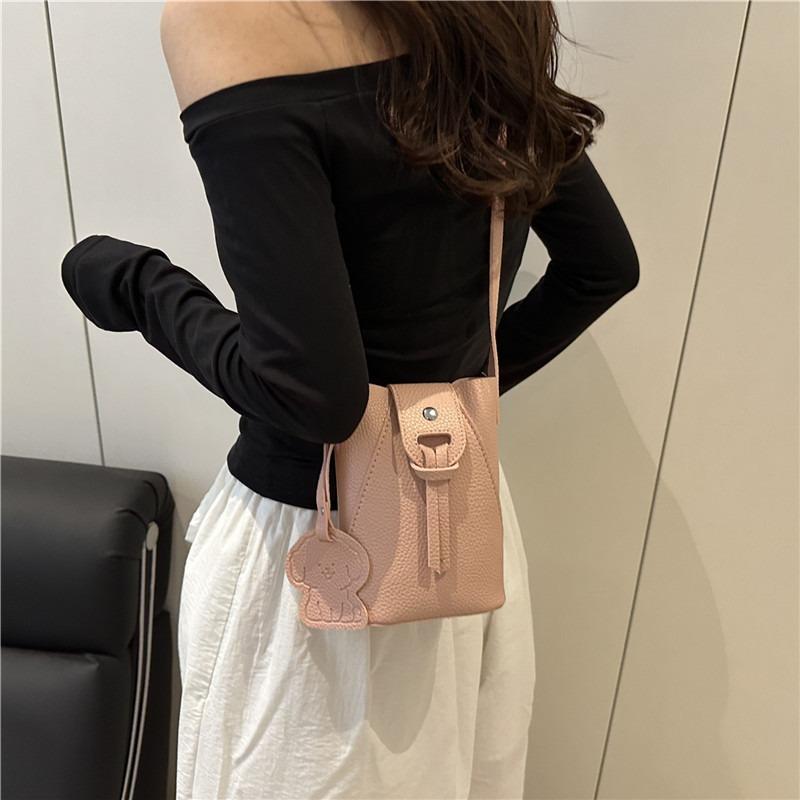 Small bag women's new trendy fashion bucket bag versatile shoulder bag crossbody mobile phone bag